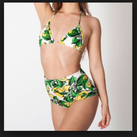 American Apparel Other - American Apparel High Waist Lemon Bikini Bottom
